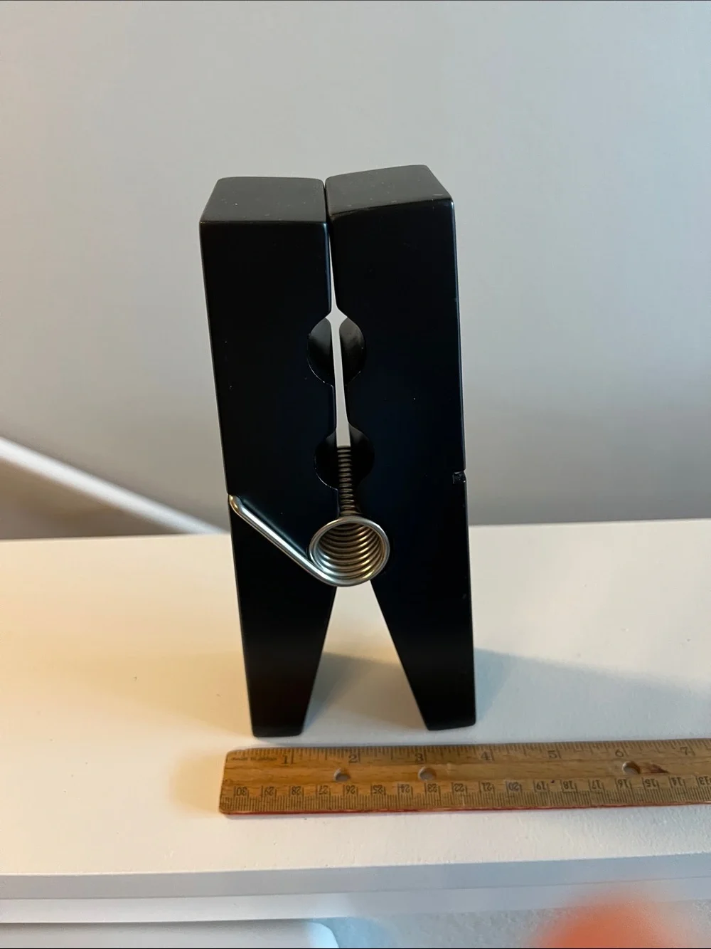 Black wooden Decorative Clothespin Wall/Shelf Accent - Modern Home Wall Decor